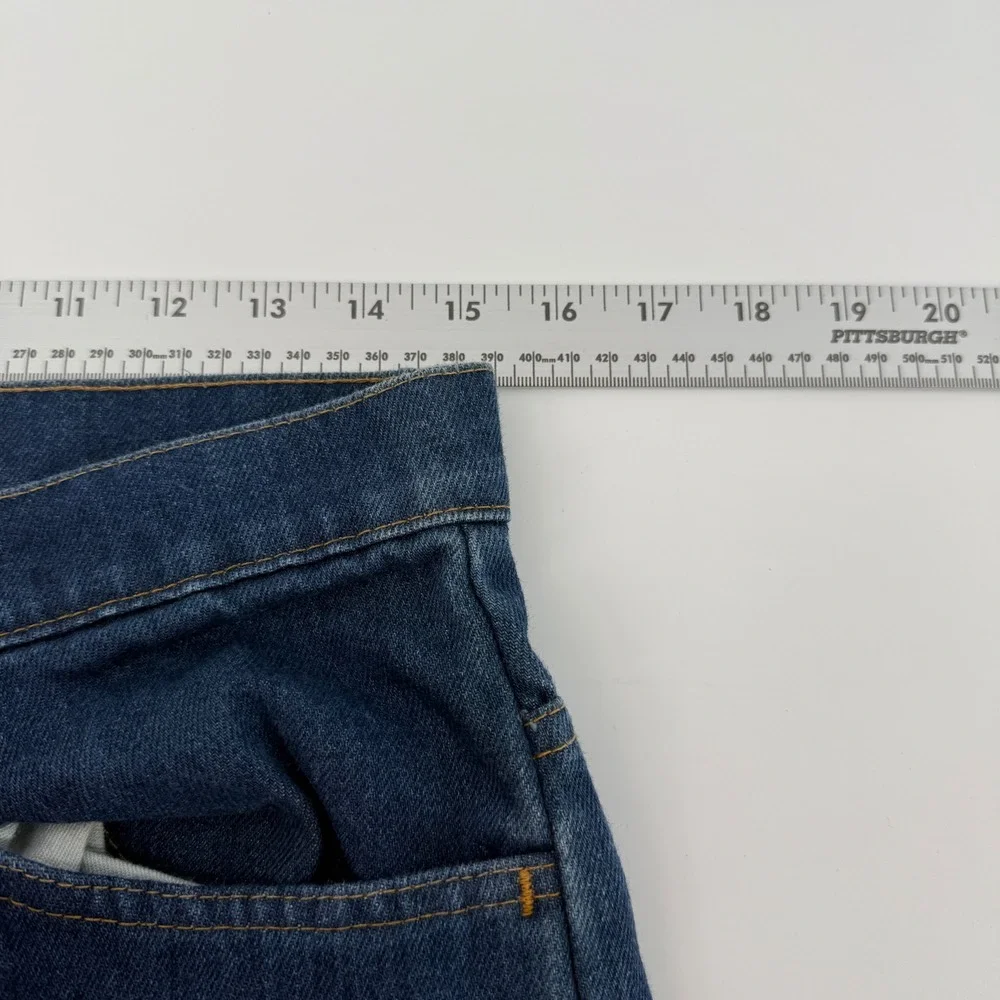 Vintage Levis 519 Orange Tab Jeans Mens 32x32 Made in USA Blue Denim‎ 40519-0916